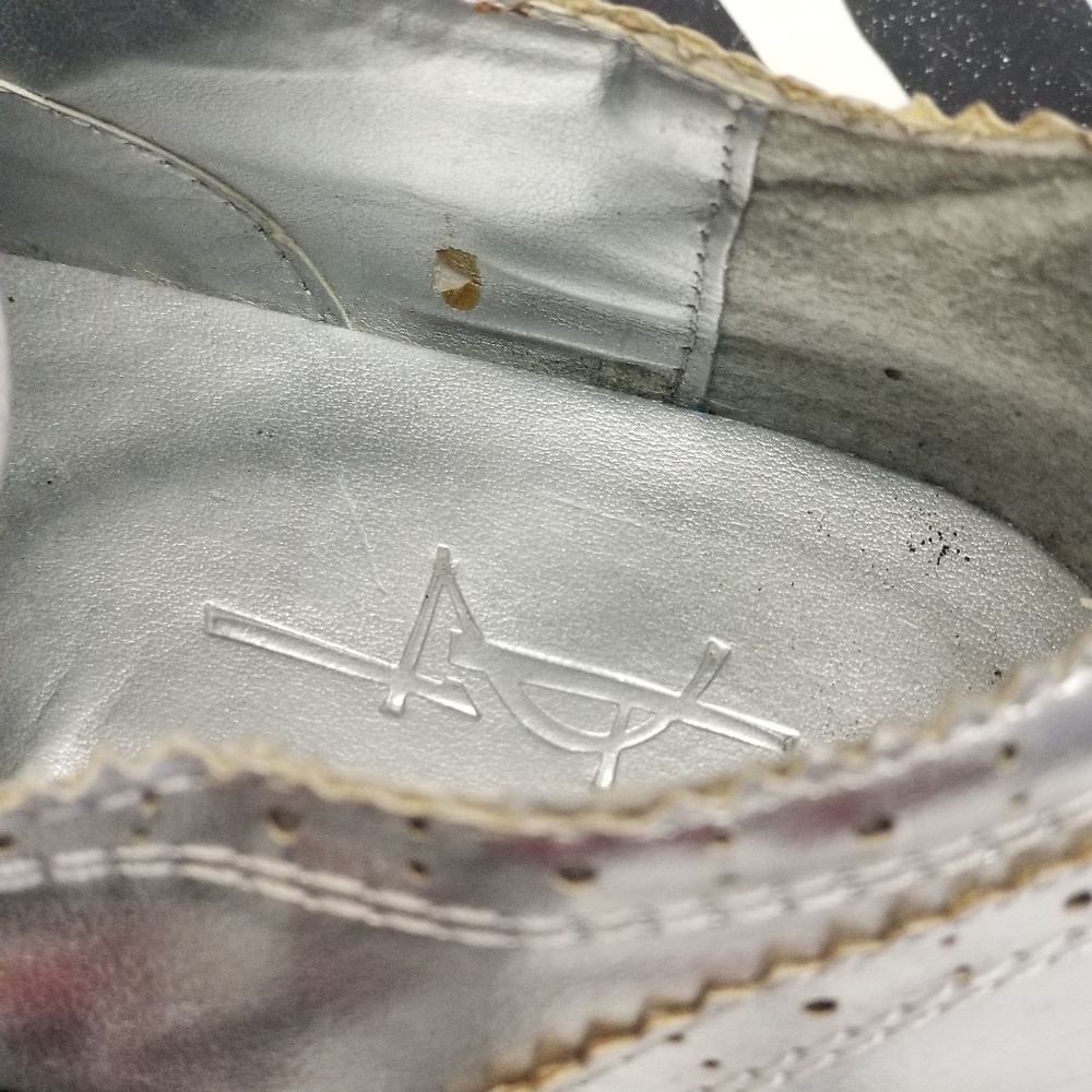 Vintage Silver Metallic Lat flat shoes - Picture 4 of 8